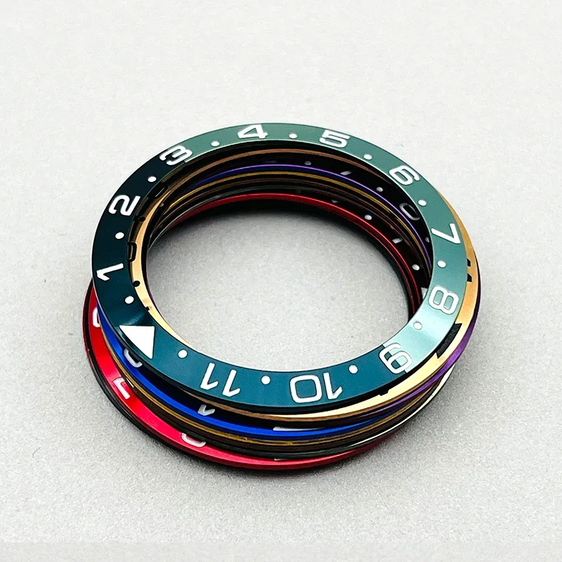 

Mod 38mm*30.5mm Metal Sloped Watch Bezel Insert Ring Fits Seiko SUB GMT Men's Watch Cases Replace Repair Parts