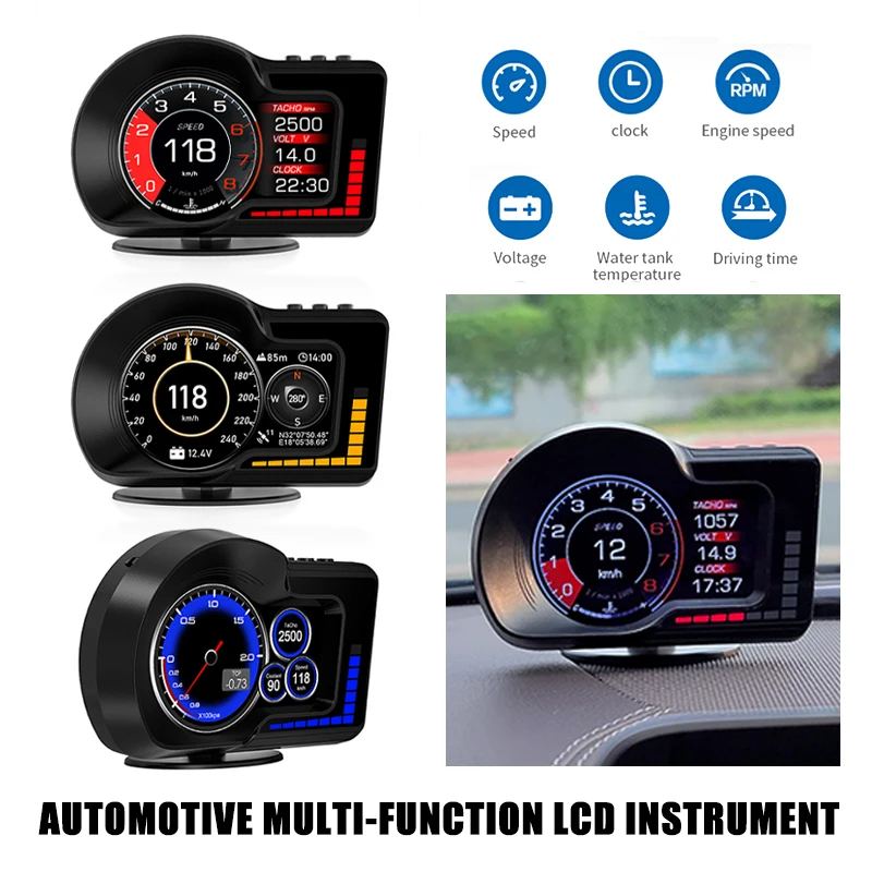 ڵ HUD  ÷, OBD2  GPS ӵ ,  ڵ  , Ʈ LCD   Ÿ, F15, 2022 ǰ