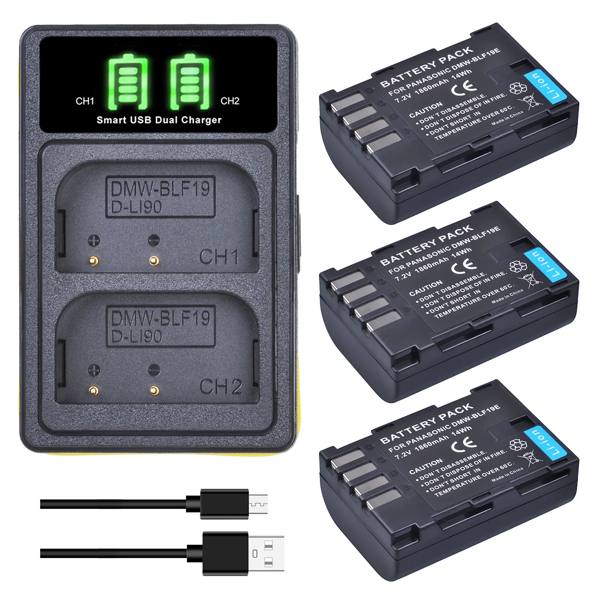 Panasonic DMW-BLF19 　2本セット DMW-BLF19-2P-DTSET デジタルカメラバッテリー パナソニック対応
