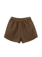 Lamb fleece shorts, women's hot pants, worn over the new autumn and winter high-waisted A-line casual boots and pants that make - Image 2