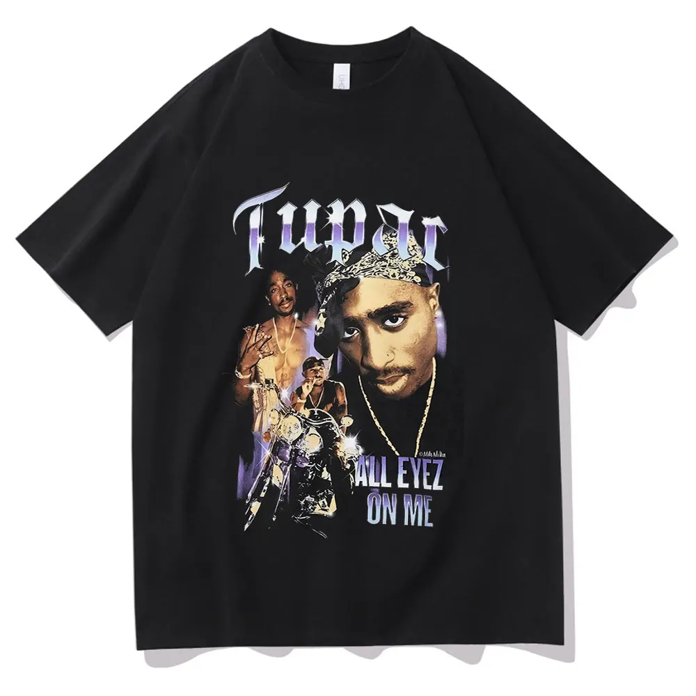 Women Rapper Tupac 2PAC Graphic Print Women T-shirts Y2K Hip