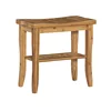 Bracken Bathroom Stool with Shelf, 18" Seat Height, 1