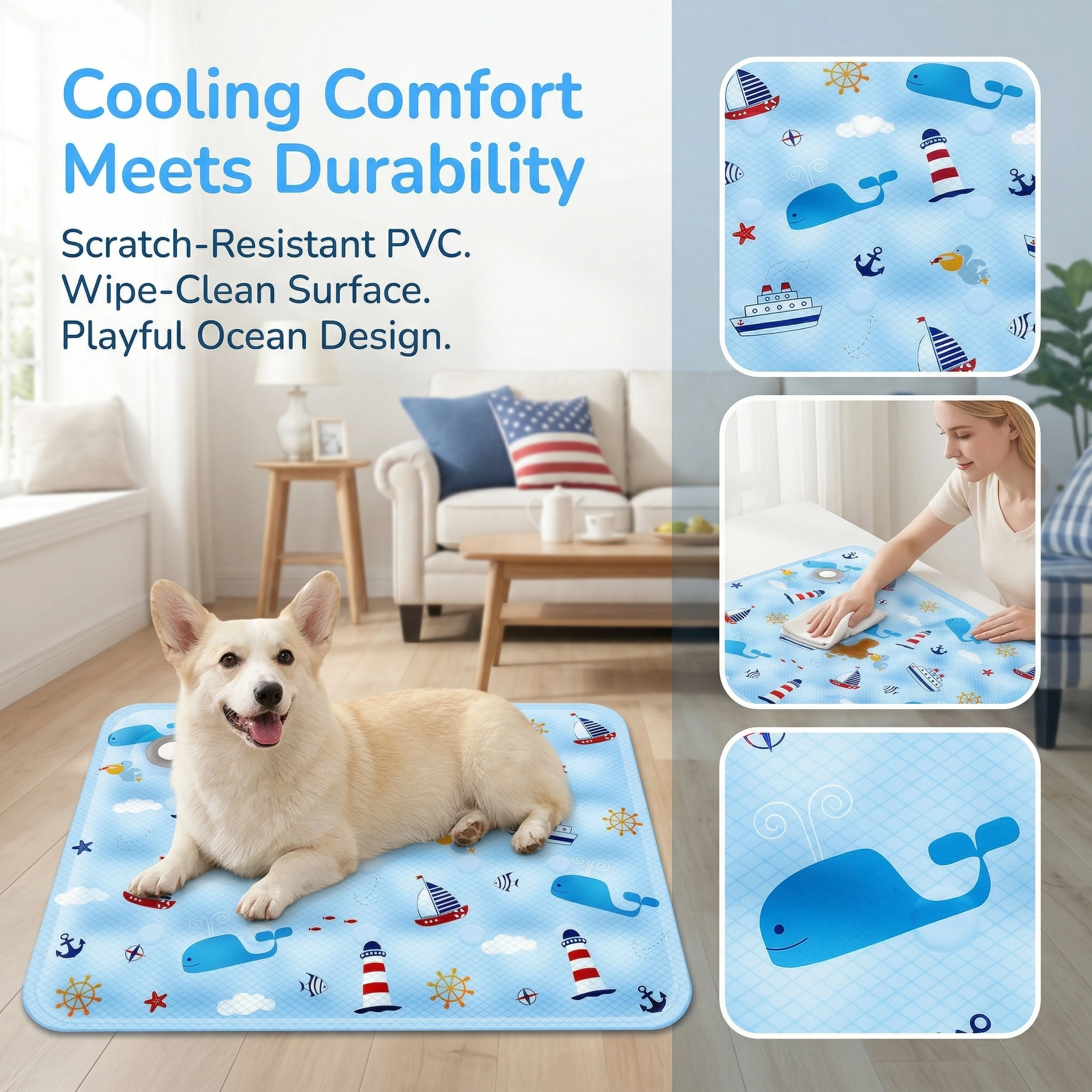 Summer Pet Cooling Pad For Dogs And Cats Universal Cooling Mat_voghion.com