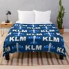 KLM Royal Dutch Airlines Throw Blanket Soft heavy to sleep Blankets 1