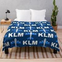 KLM Royal Dutch Airlines Throw Blanket Soft heavy to sleep Blankets 1