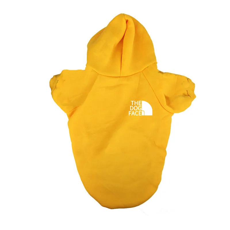 Autumn and Winter Small Chest Tag Dog Clothing Plushed Pet Clothing Large Dog Multi Color Hoodie Thickened Fadou Big Sweater pet clothes