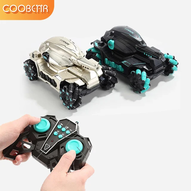 Remote Control Tank Toy Car Water Bombs Shooting Competitive RC Car 4WD Tank Off-road Cars Mecha Gesture Induction Toys For Boy 5