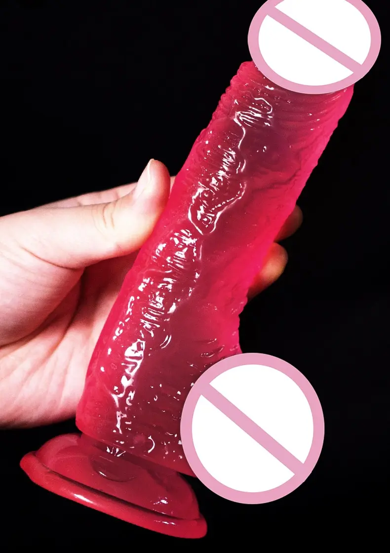 Realistic Dildo Masturbator Anal Toys For Women Crystal Suction Cup Penis Female G-Spot Erotic for Adults 18