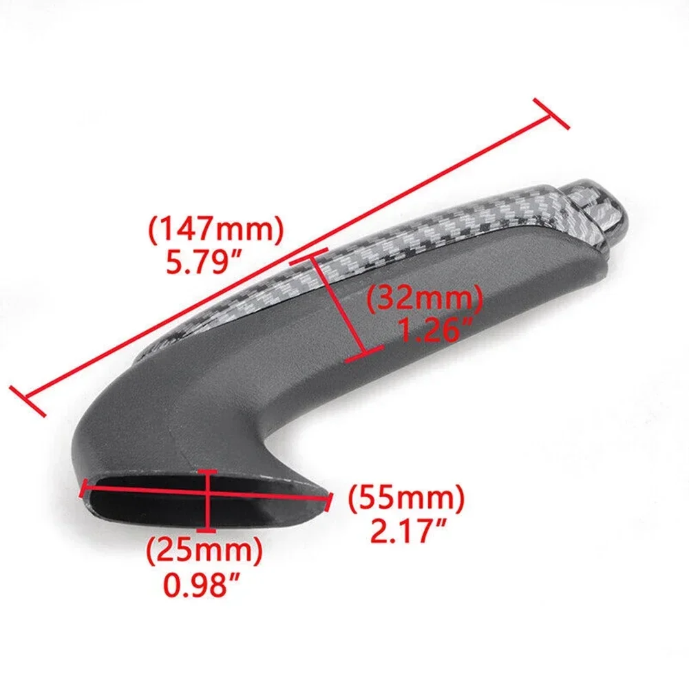 Car Front Hand Brake Handle Cover For Honda Civic Coupe Sedan 2006-2011 Carbon Fiber Style Front Hand Brake Trim Cover handbrake button cover