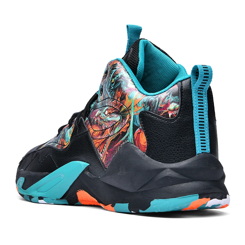 

Cushioning Unisex Basketball Sports Shoes High Quality Non-slip Men Basketball Sneakers Basket Training Shoes Women Big Size 45