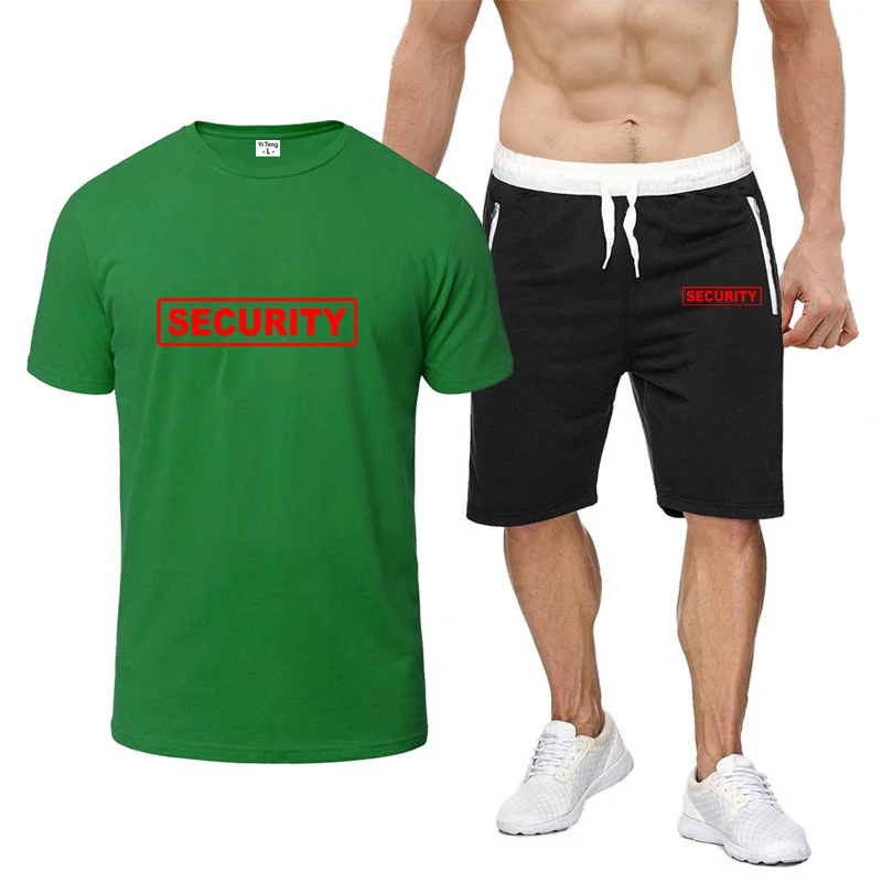 Mens Summer Short Sleeved Casual Tshirt and Shorts Set