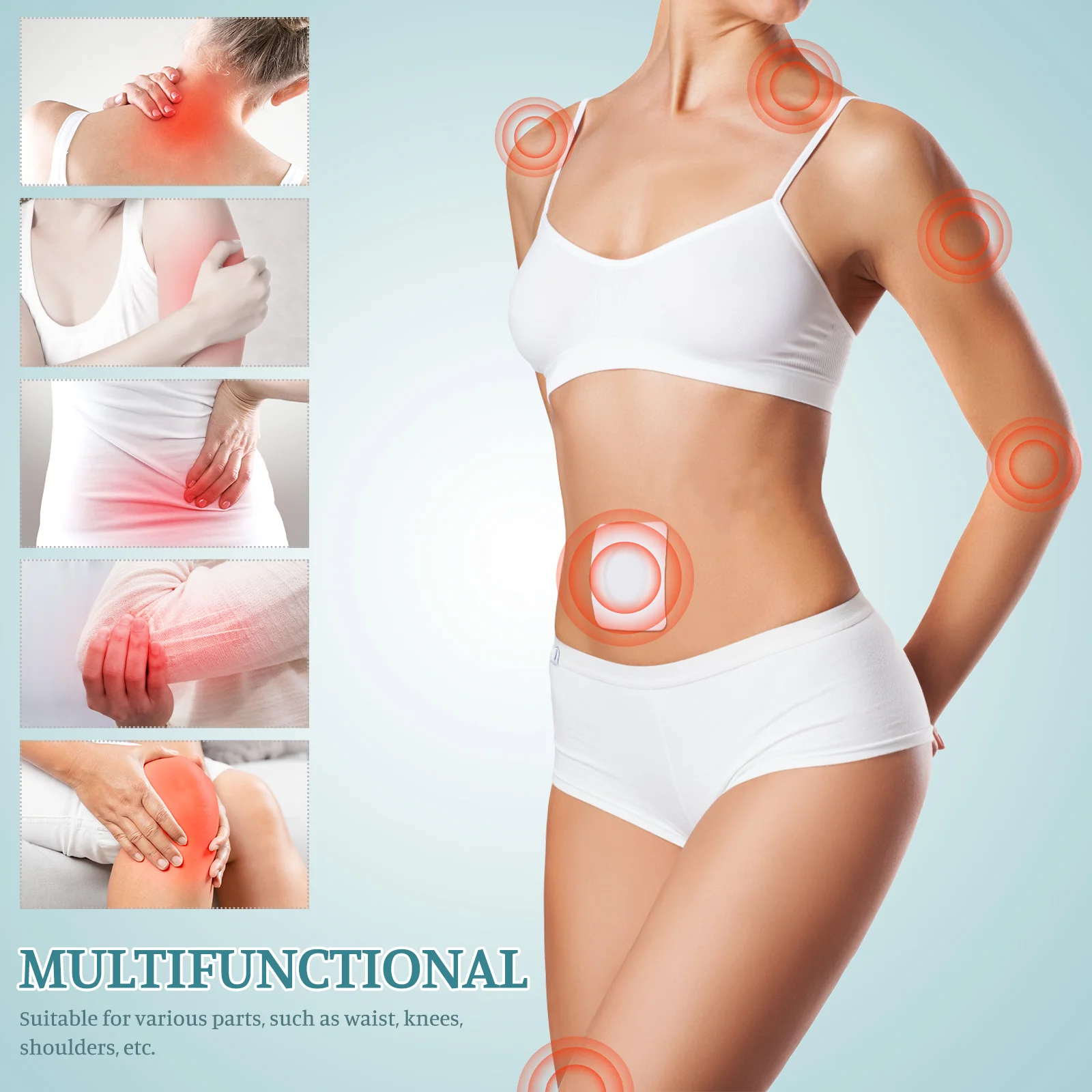 Castor Oil Navel Stickers 50 Pcs Air Permeable