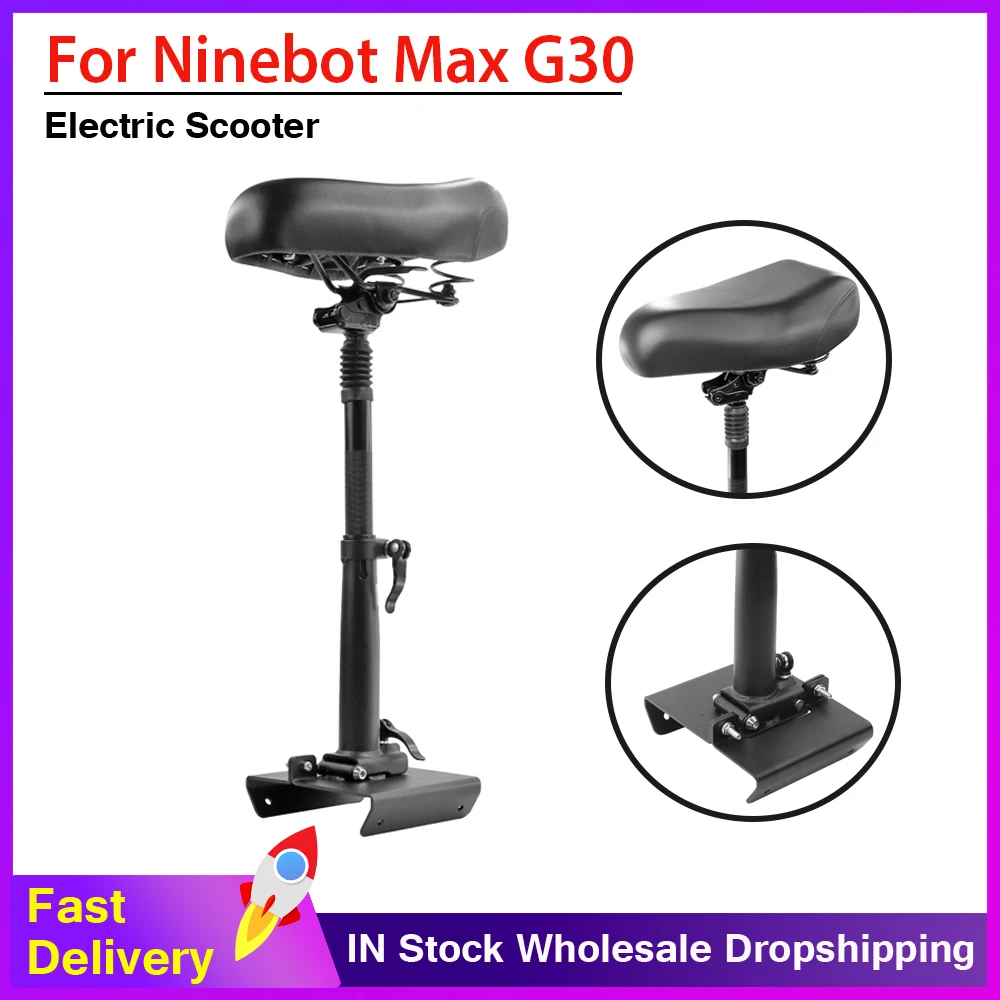 

Modified Parts Height Adjustable Saddle For Ninebot Max G30 Electric Scooter Cushion Chair Shock Absorption Seat Accessories