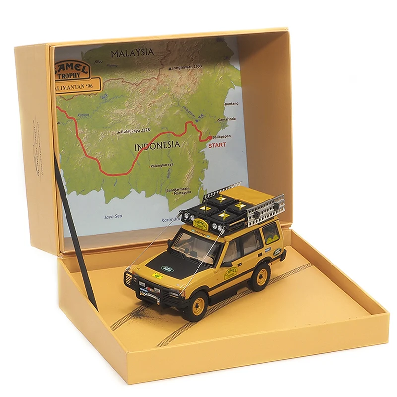 Фото Почти Настоящая модель автомобиля AR 1:43 Land Rover Discovery, оригинальная 5-дверная версия Camel Cup 1996, модель автомобиля, коллекционный подарок из сплава №4