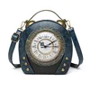 New Women's Bag Retro Hand-held Package Walkable Clock Women's Bag One Shoulder Cross Bag Handbag 5