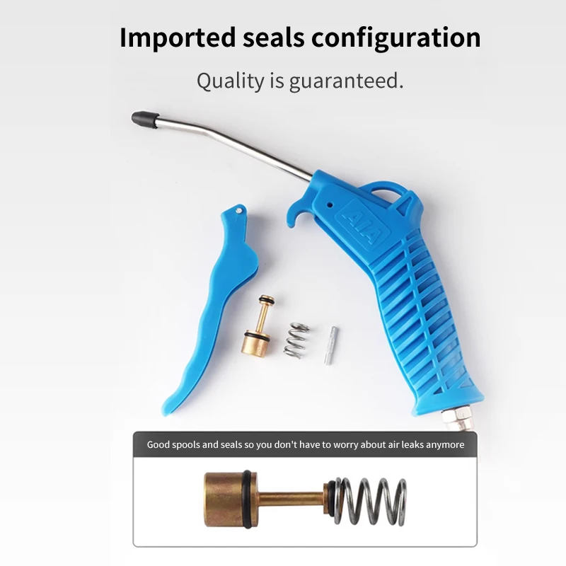 NUODA Pneumatic Air Blow Gun EU And Japan Type Blowing Airsoft Guns Cleaning Tool Dust Spray 1/4" Port Duster Clean