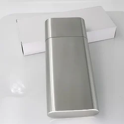 Portable Stainless Steel Cigar Storage Tube - Moisture - Proof 3 - Piece Set (GRAY)