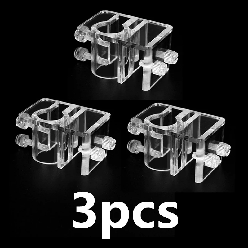 Stainless Steel Acrylic Fish Tank Inlet and Outlet Water Pipe Fixing Clip 14/19/20mm Pipe Diameter 
