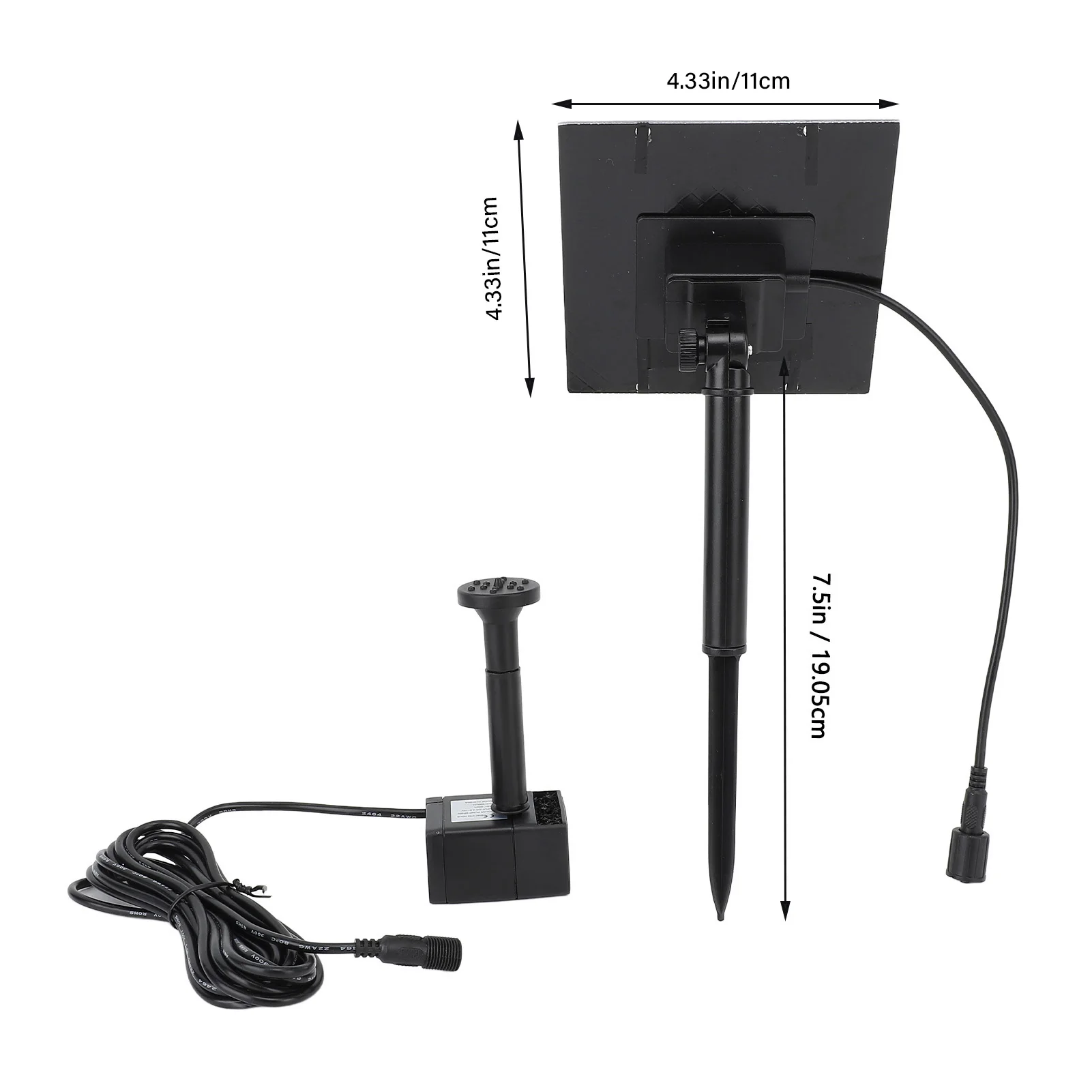Solar Powered Water Pump Kit Powerful Jet Watering Pond Pump for Bird Bath Garden Backyard Pool Fish Tank