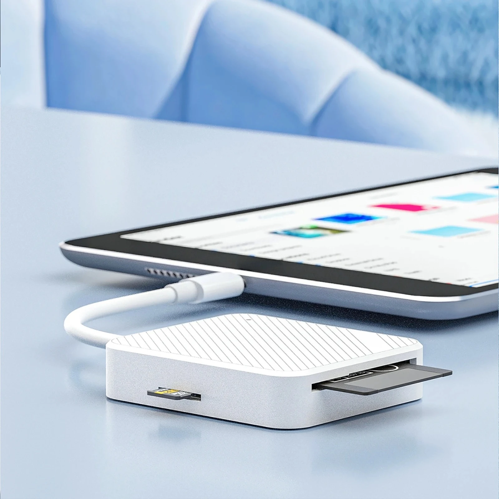 4 in 1 USB C OTG 스마트 미디어 타입 C 메모리 카드 리더 어댑터 M2 SD SM XD 카드 리더 (안드로이드 휴대폰 액세서리용)