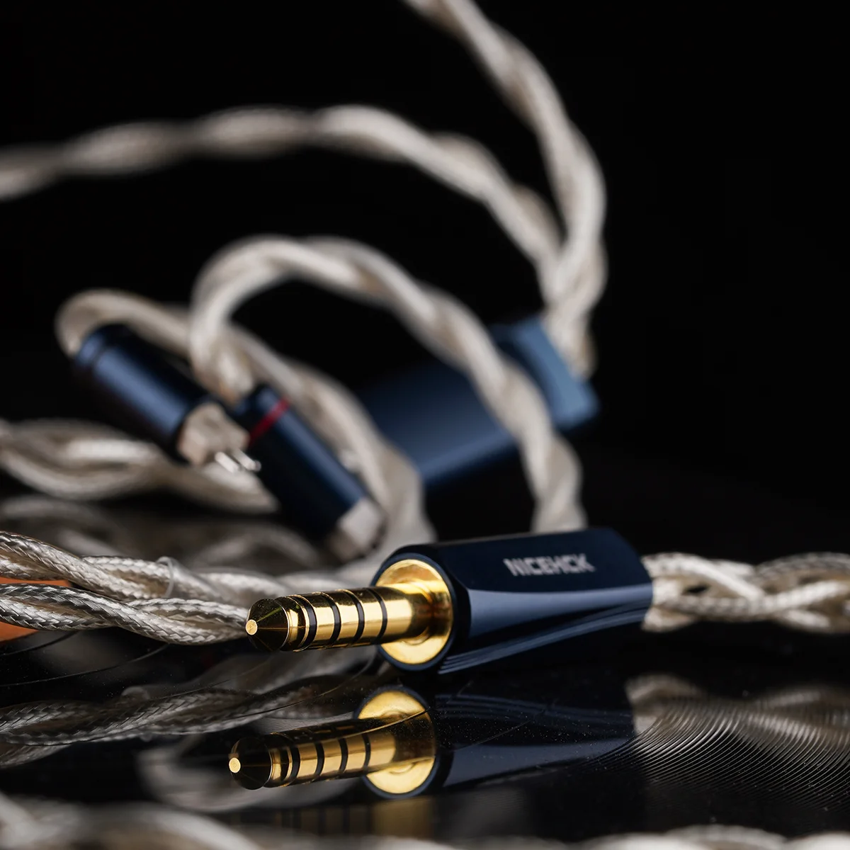 NICEHCK AuKing2 イヤホンアップグレードケーブル 7N 金メッキ