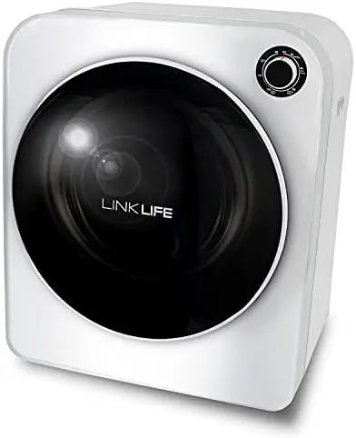 

2,6 cu.f Портативная сушилка для одежды-LINKLIFE Портативная сушилка для белья, барабан из нержавеющей стали, механическое управление