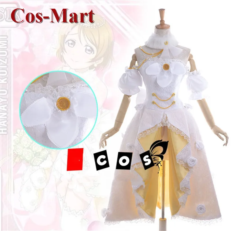 

Cos-Mart Anime LoveLive Koizumi Hanayo Cosplay Costume Elegant Bride Awakening Wedding Dress Activity Party Role Play Clothing