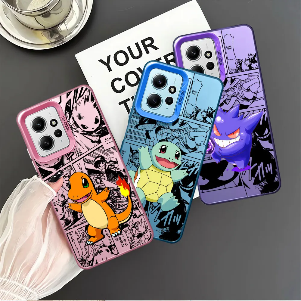 P-Pokemon P-Pikachu Custodia Anime Per Xiaomi Redmi 9T 13C A1 12 10 9C A2 Plus Cover Antiurto A Celle Morbide