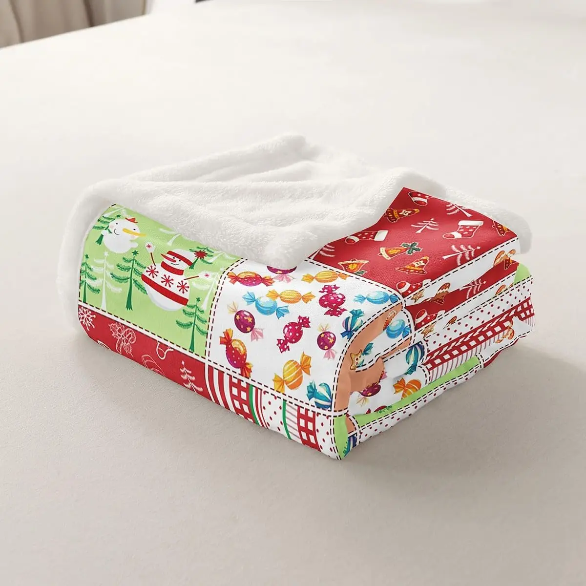 Red Green Christmas Blanket 5