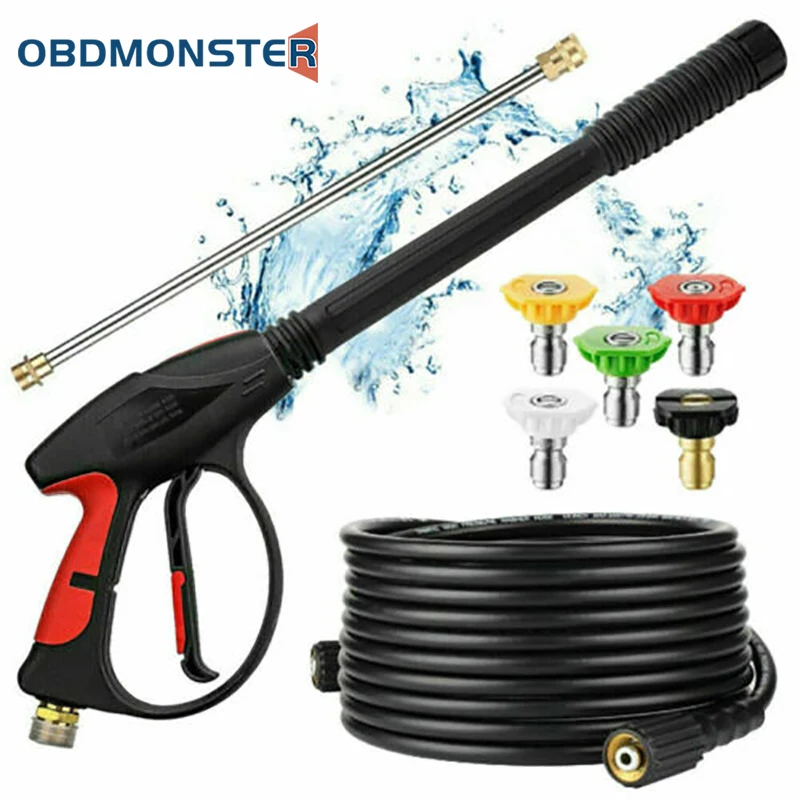 HighPressureWasherGun4000PSIExtensionRodPowerWasherSprayGun