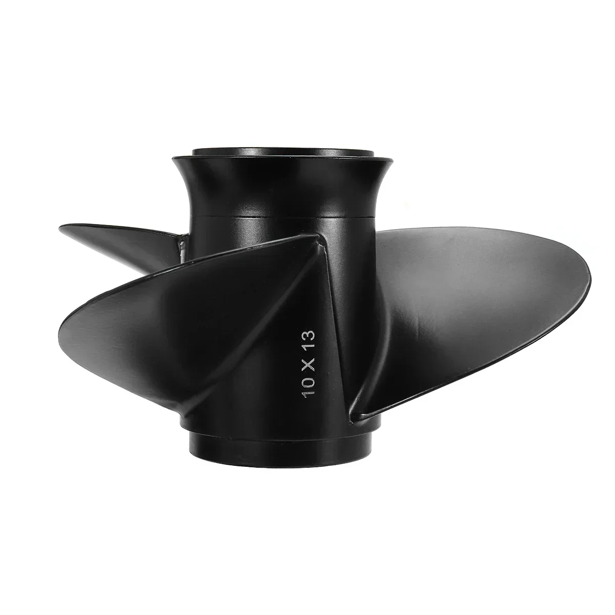 Black For Evinrude Johnson 15-35HP 778863 / 175191 Aluminum Alloy 10 x 13 Marine Outboard Propeller 3 Blades 14 Spline Tooth