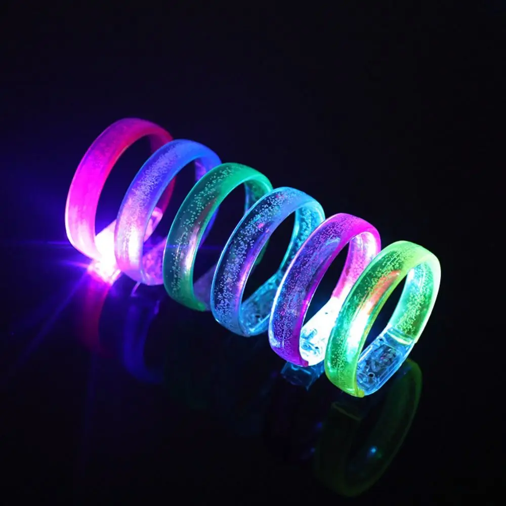 

Merry Christmas Carnival Party Supplies For Kids Adult Kids' Gift Luminous Toys Light Up Bracelet Wacky Toy Glow Bangle