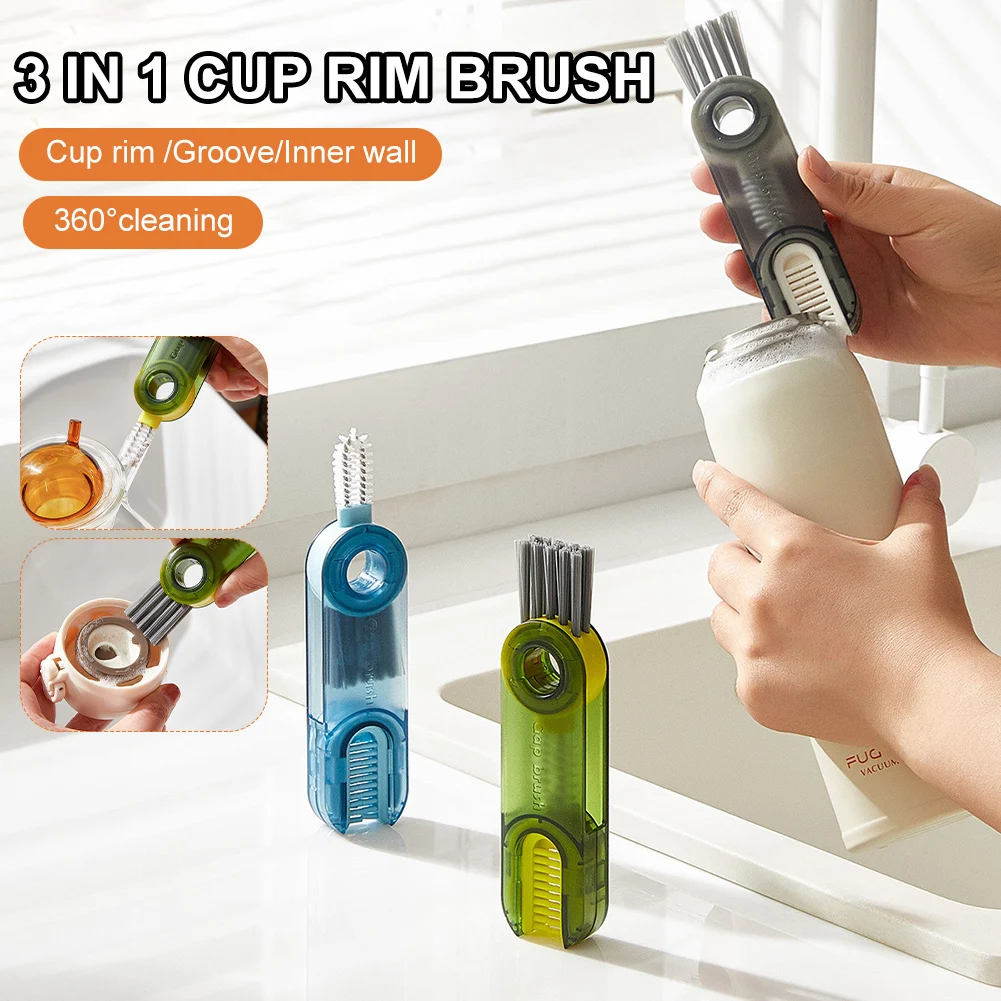 Multipurpose Bottle Gap Cleaner Brush Mini Milk Bottle Thermos Cleaning  Brush Groove Gap Cleaning Brush Portable Travel Cleaner