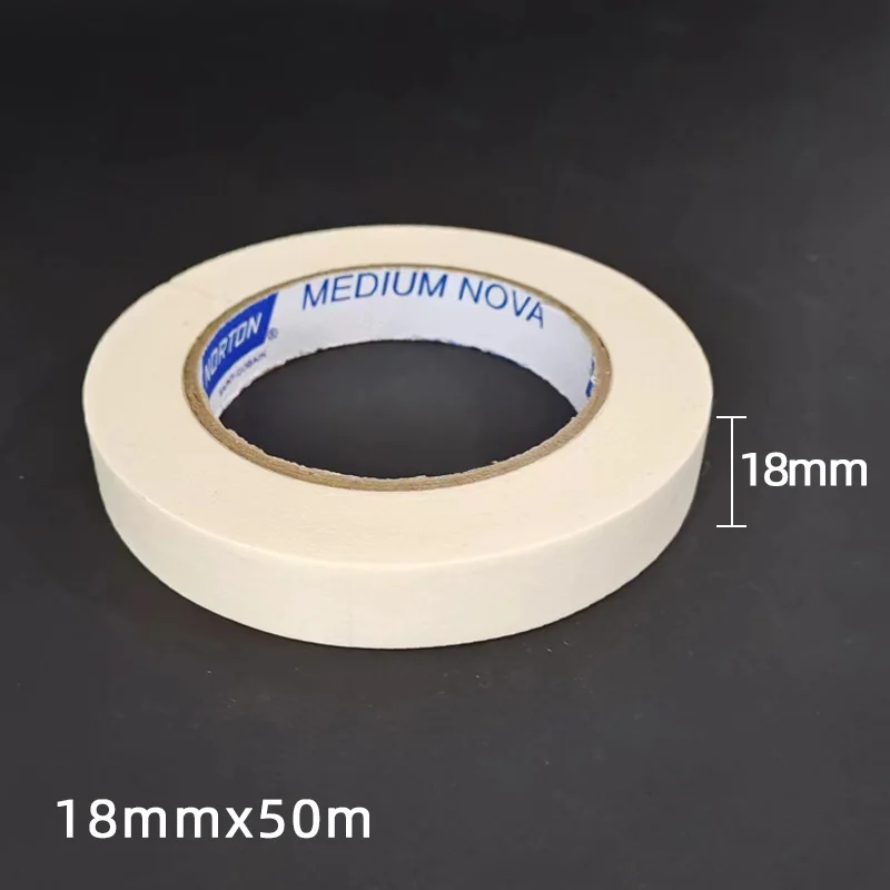 정통 Saint-Gobain NORTON 18MM * 50M 크래프트 종이 마스킹 테이프는 산업용 고점도를 보호합니다.