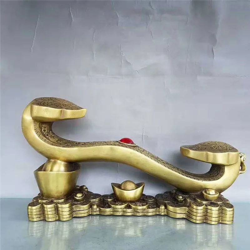 

Guyunzhai латунная фигурка Ruyi декоративное Латунное украшение для дома и офиса