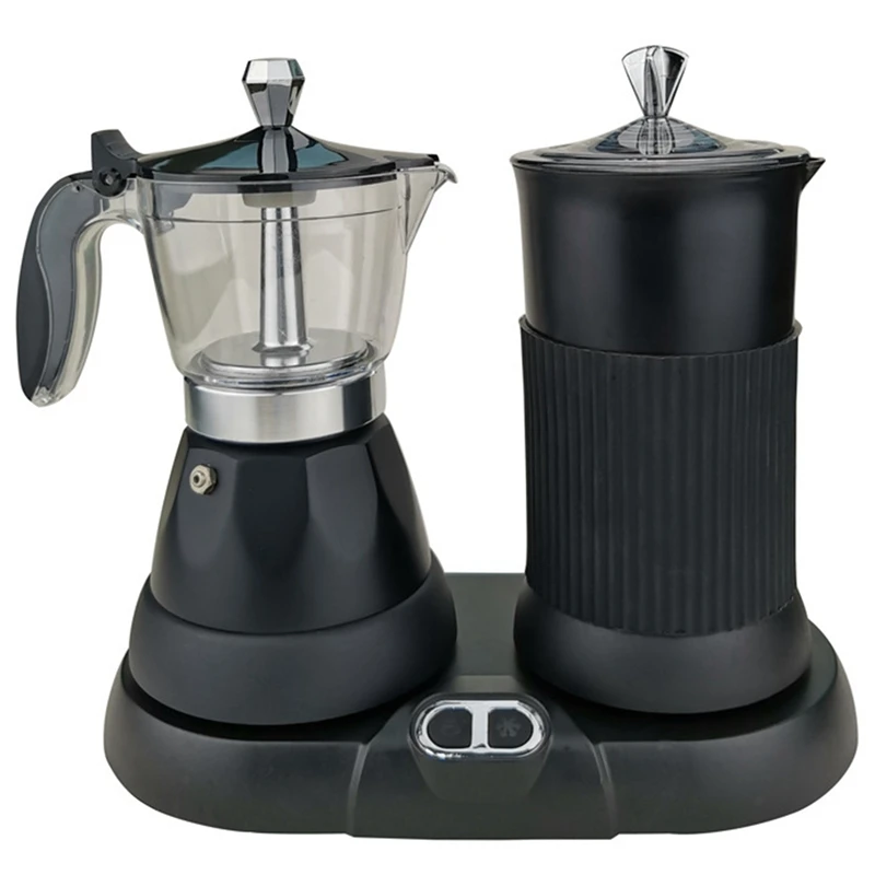 

HOT-Espresso Coffee Machines With Milk Frother Coffee Maker With One-Click Operation, Cappuccino Machine And Latte EU Plug