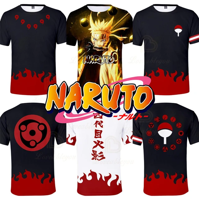 Camisa Camiseta Anime Naruto Simbolos Akatsuki