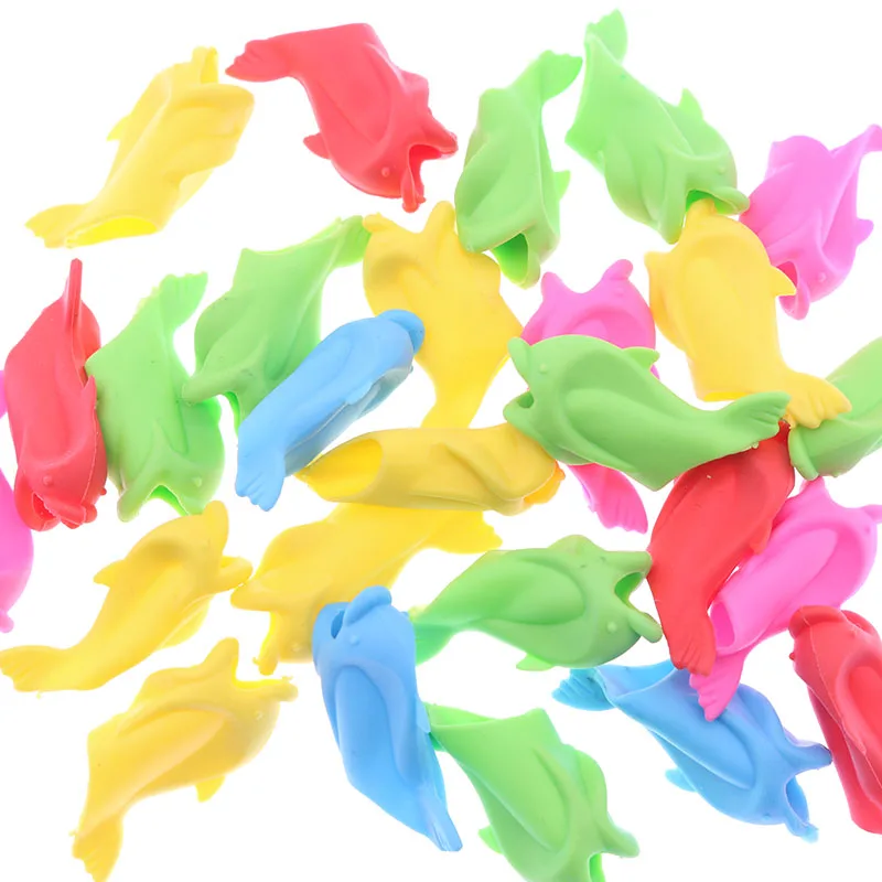 10PCS Calligraphy Writing Toy Gift Dolphin Fish Type Children's Pencil Pen Holder Student Spacing Correction | Канцтовары для