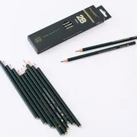 12pcs 2B Graphite Professional Drawing Pencils Sketch Pencil Black Lead Pencils for Sketching 1