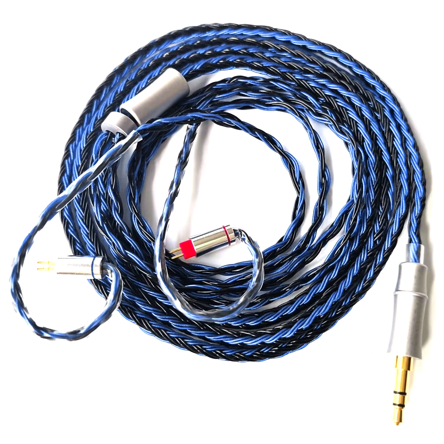 IEM Cable 16 Core Silver Plated Earphone Upgraded Cords 0.78 2Pin 3.5mm Standard 4.4mm Balanced 1.5m in Ear Monitor Cable