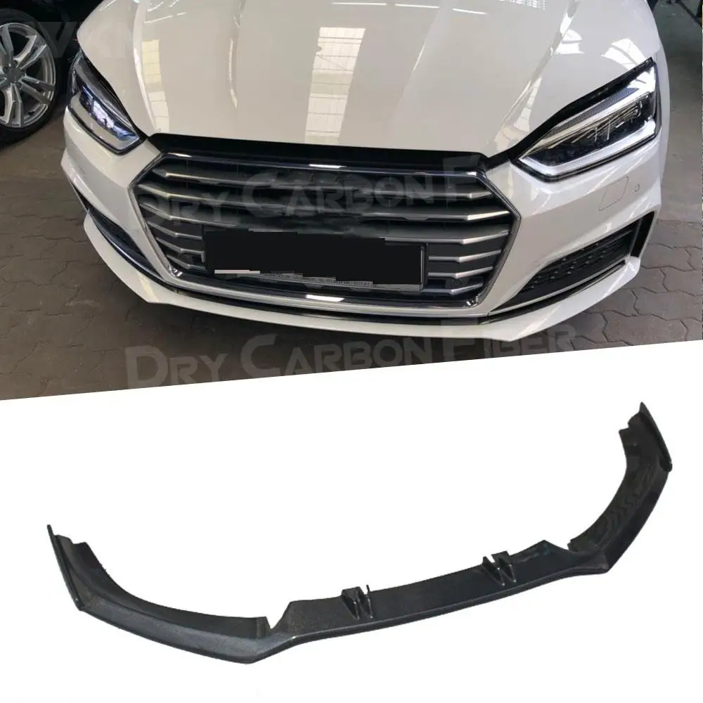 

Carbon Fiber Front Lip Aprons Bumper Chin for Audi A5 S5 2017 2018 2019 (Not For A5 Standard) Car Styling