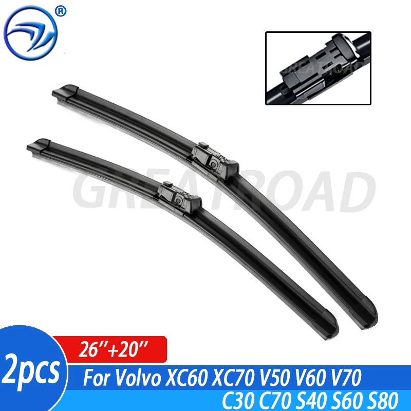 Wiper Front Wiper Blades For Volvo Xc60 Xc70 V50 V60 V70 C30 C70 S40