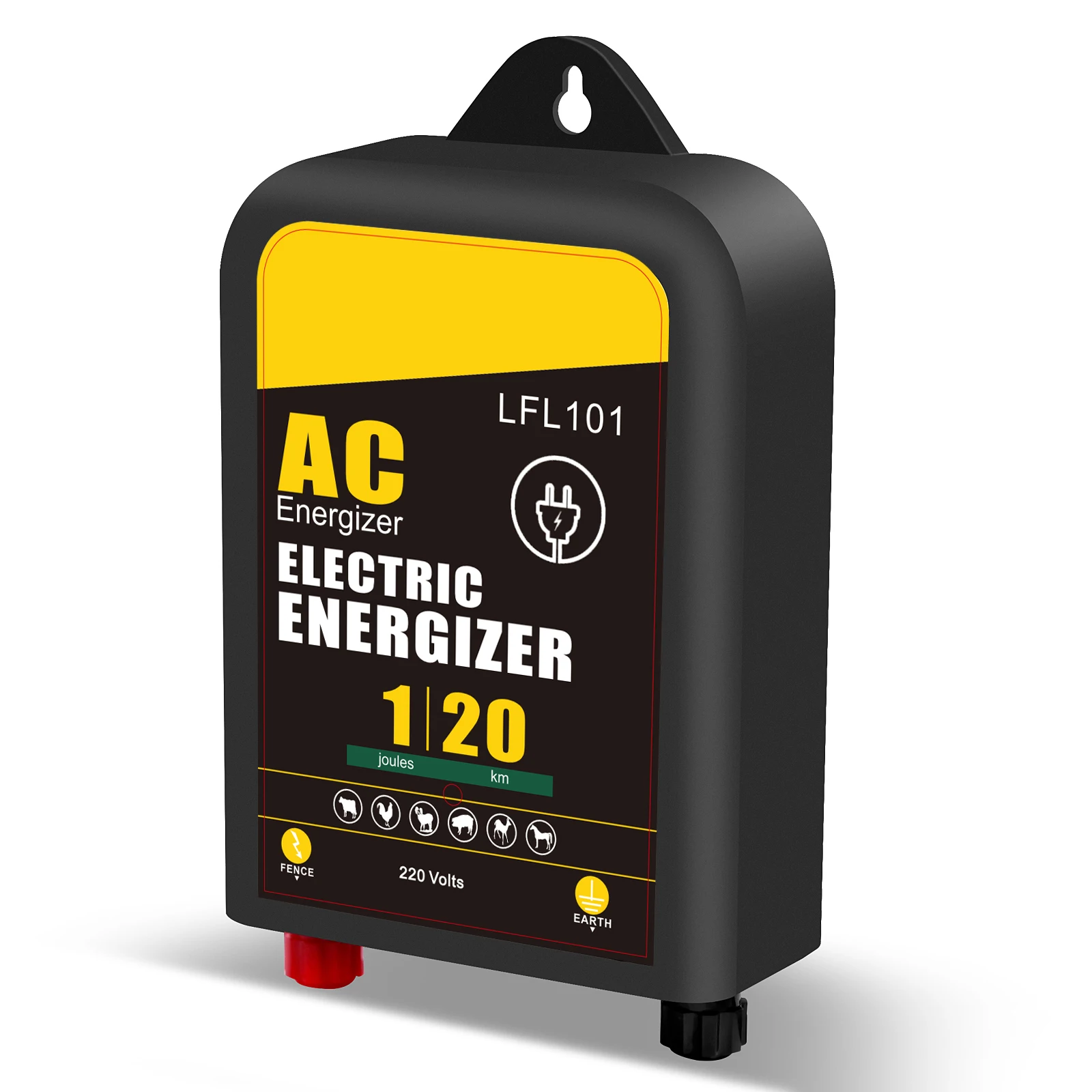 

Электронный Импульсный забор 2/5/10/20 км, Электрический контроллер забора для животных, лошадей, крупного рогатого скота, птицефермы, предупреждающий прибор для домашнего скота