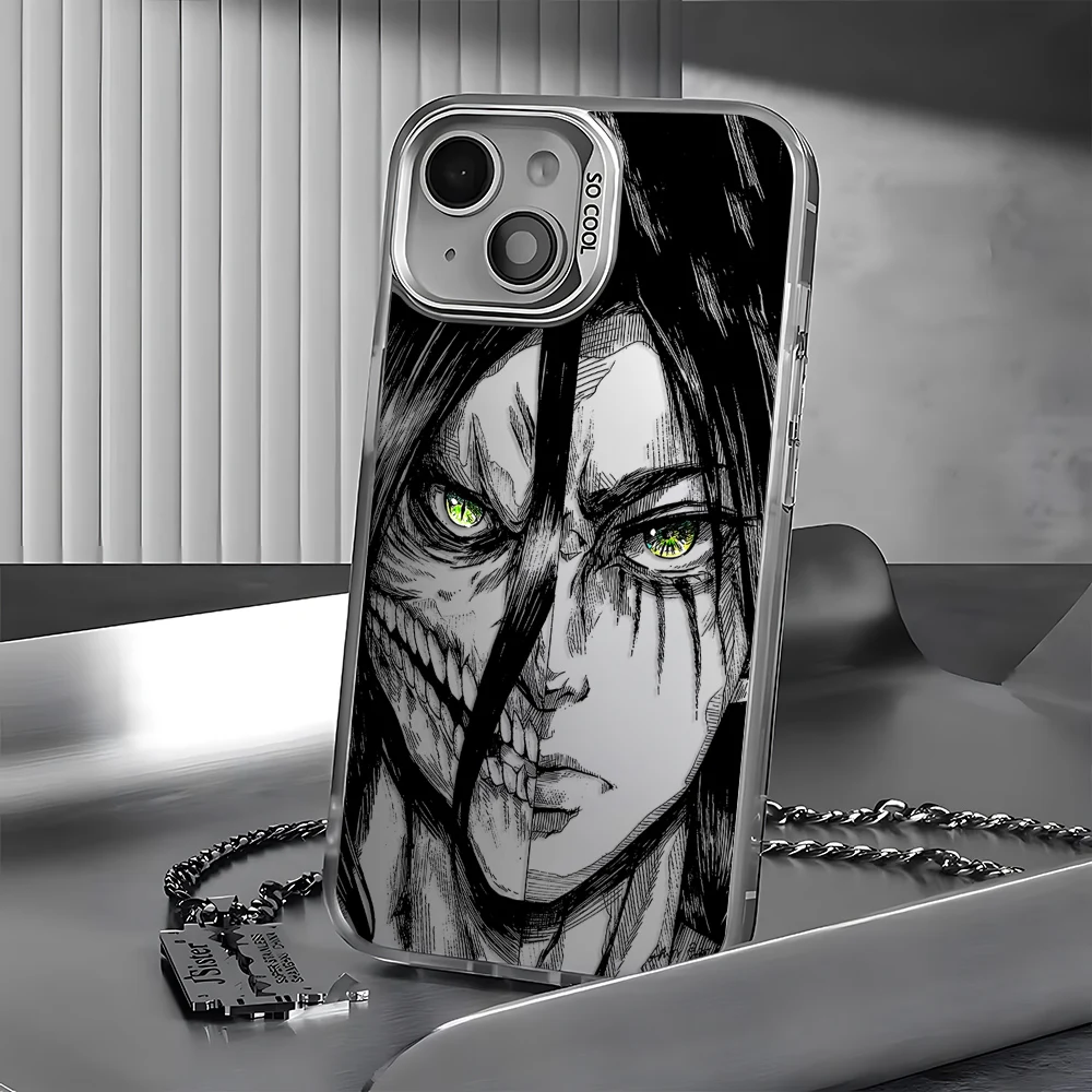 Luxury Hot Anime Attack On Titan Anti-Fall Matte Phone Case