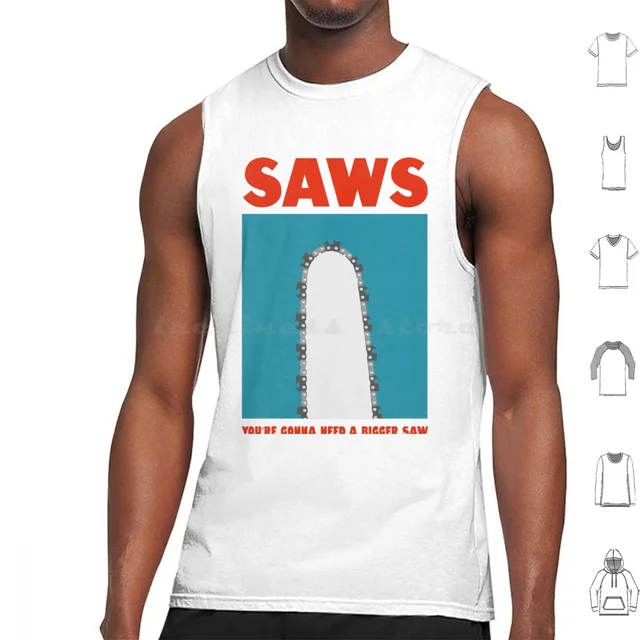 Saws (Retro Chainsaw) Tank Tops: A Symbol of Lumberjack Fashion