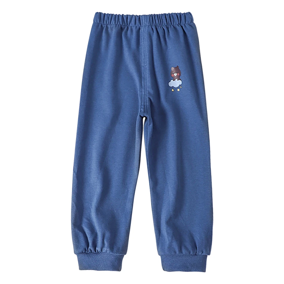 Bebek Çocuk Dipleri Unisex Rahat Uzun Pantolon Erkek ve Kız için Bahar Sonbahar Elastik Bel Karikatür Hayvan Kapriler Çocuk Giysileri