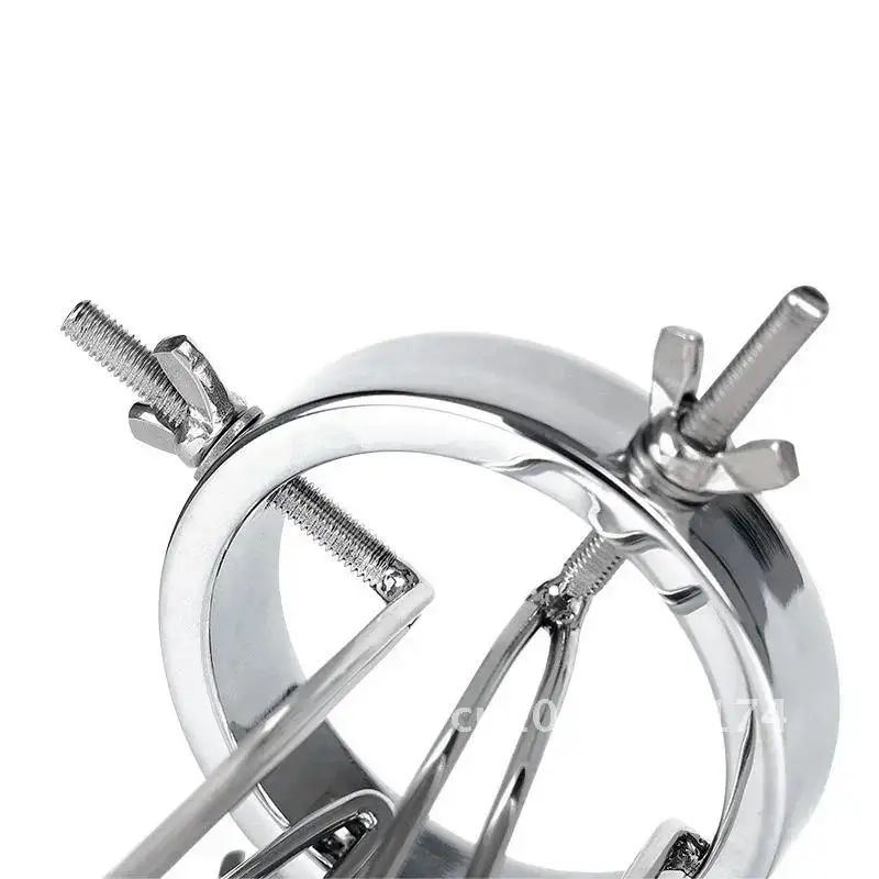 BDSM Anal Fisting Expander Plug Hollow Tunnel Butt Plug Spreader Adjustable Sex Toy Stainless Steel Vaginal Expander Sets Adult