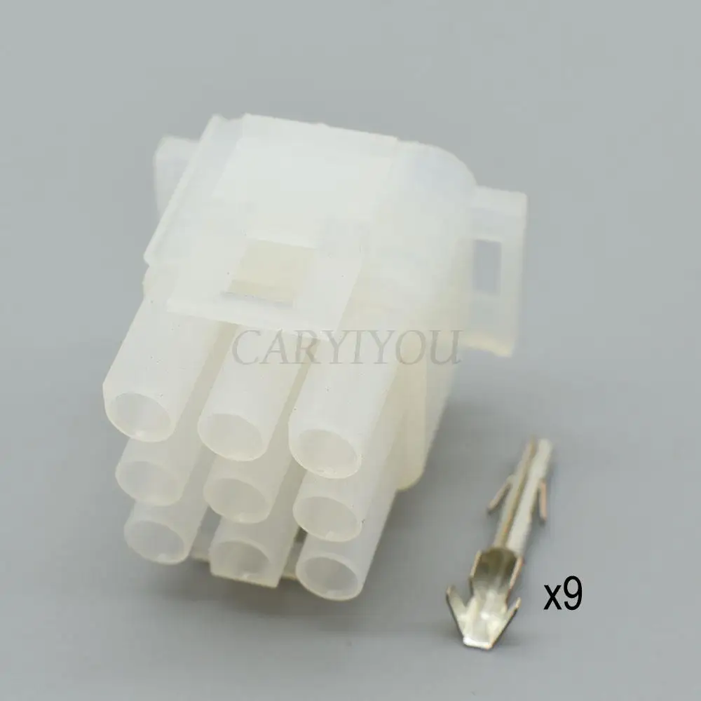 Description Picture 2 of item1 Set 9 Pin 63080 Electrical Connector Female Male Plug Wiring Socket For Elevator Auto Cars
