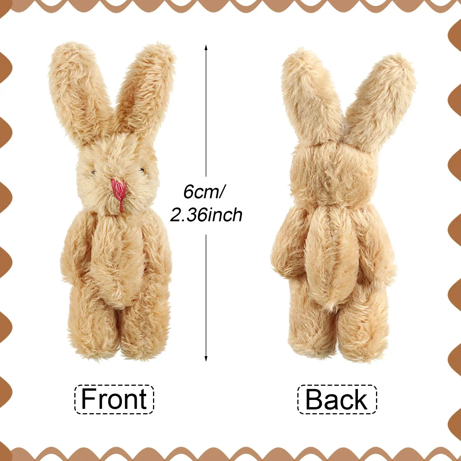 Mini Rabbit Plush Toys For Party And Wedding Decoration_voghion.com