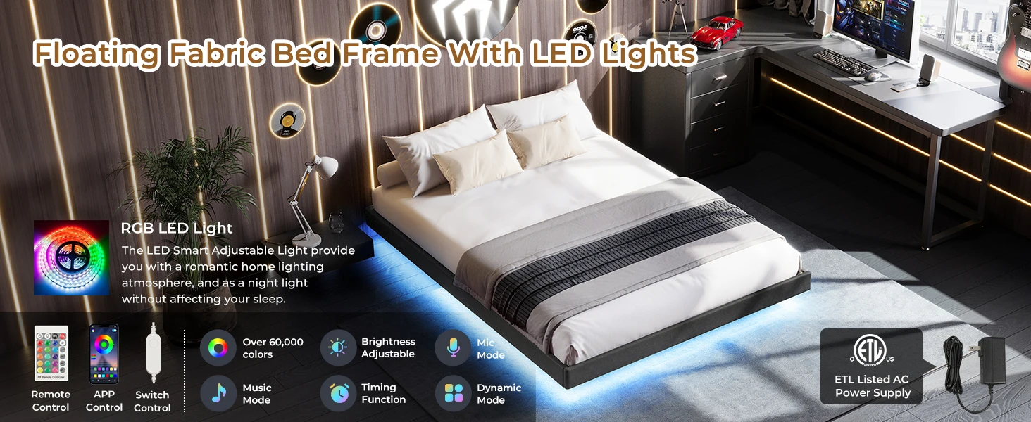 floating bed frame